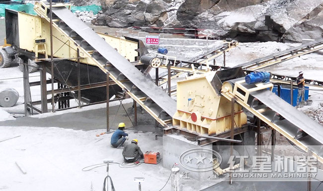 鹅卵石制砂生产线之反击破