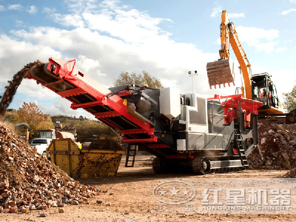 移动建筑垃圾破碎机