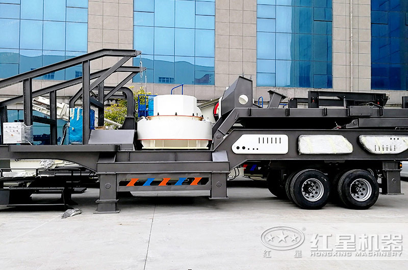 轮胎移动VSI打砂机展示图