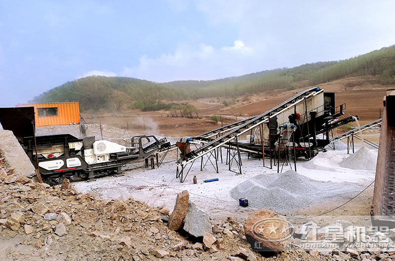 小型移动打砂生产现场