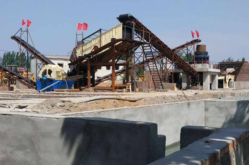 机制砂洗沙生产现场