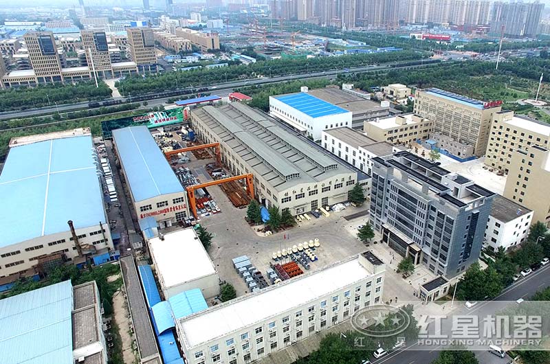 红星大型生产车间航拍图