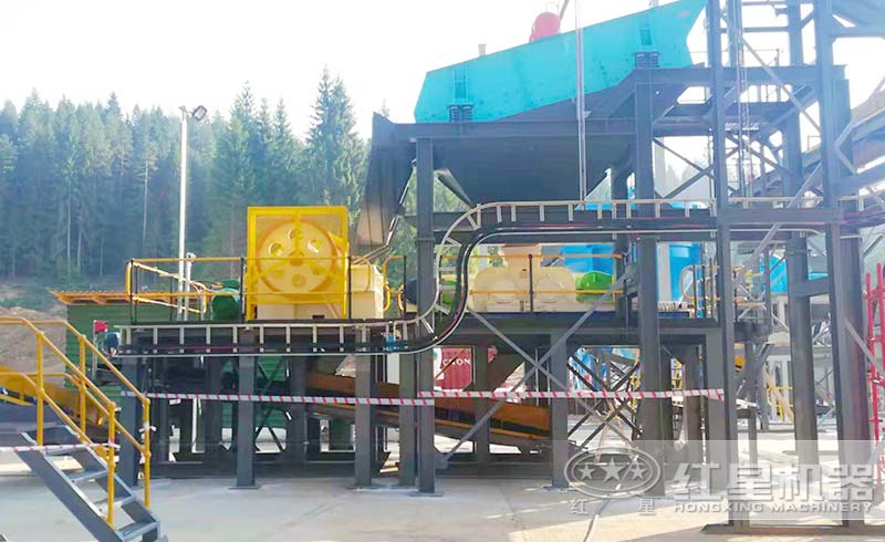 对辊制砂设备应用现场