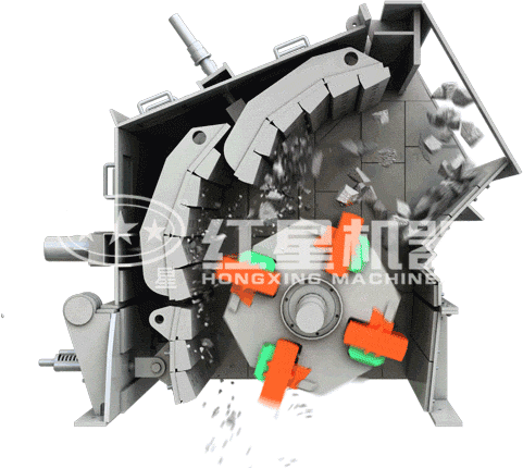 反击式破碎机工作动态图 反击式破碎机工作动态图