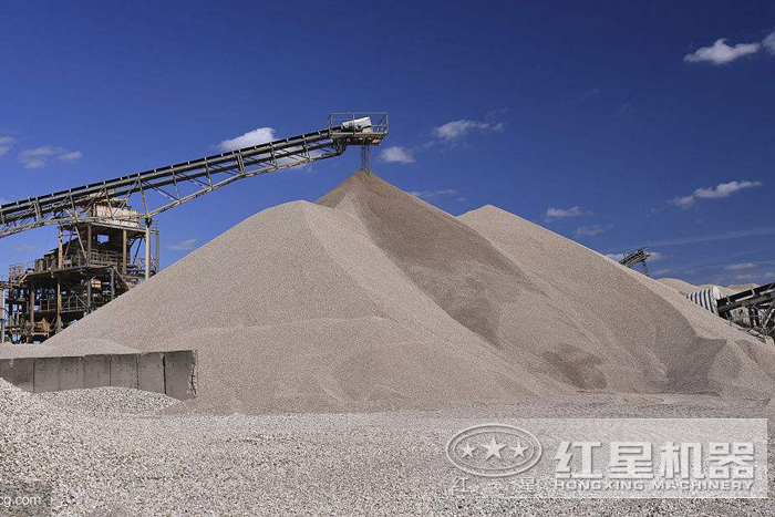 机制砂生产现场