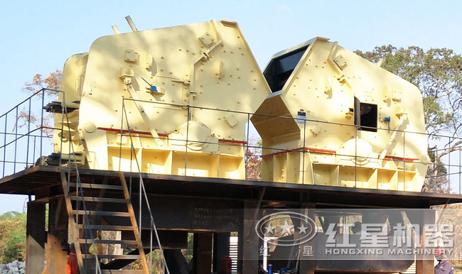 反击式破碎机破碎生产线