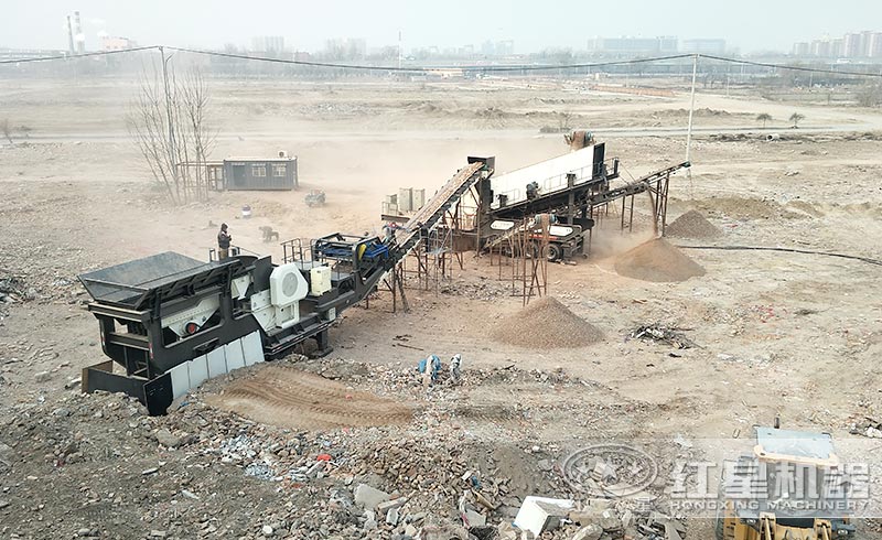 移动反击破作业现场