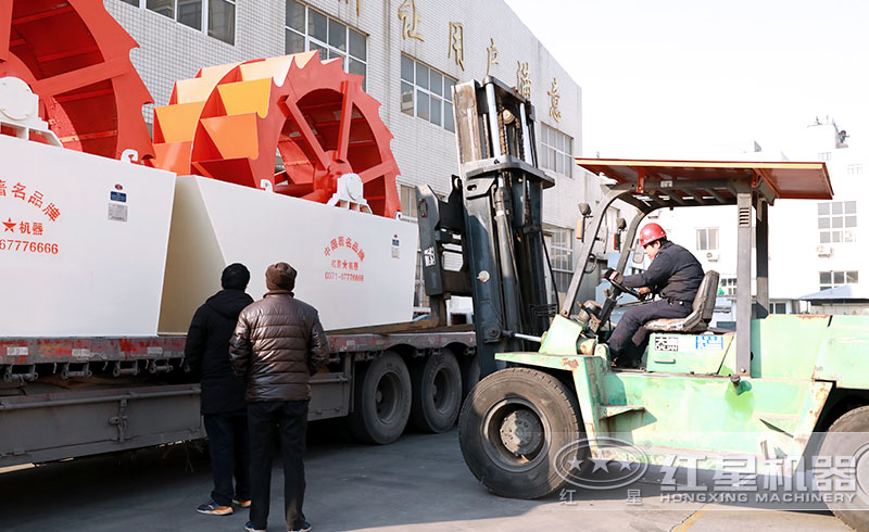 环保洗砂机发货现场 环保洗砂机发货现场