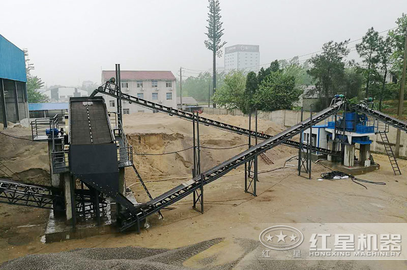 小型HX制沙机生产现场 小型HX制沙机生产现场