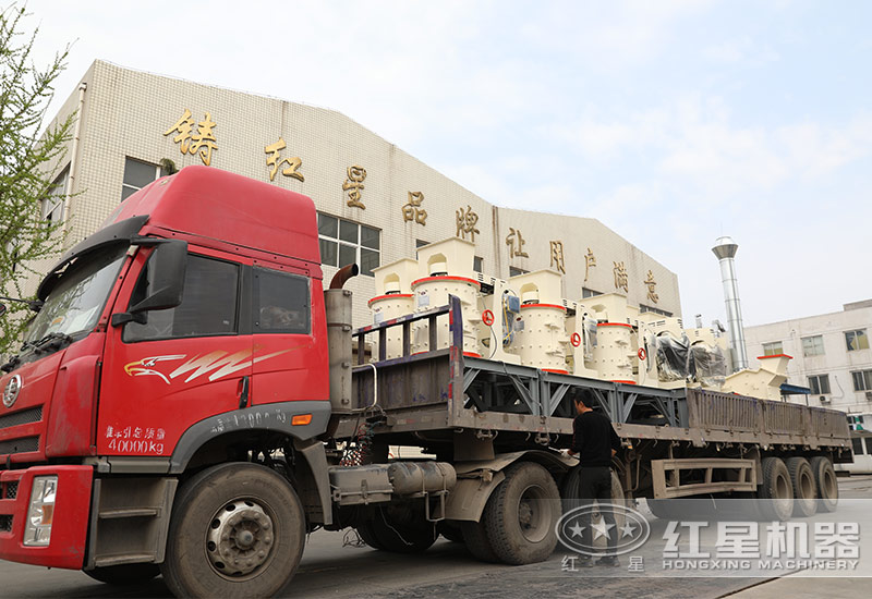 打沙设备装车发往河北现场