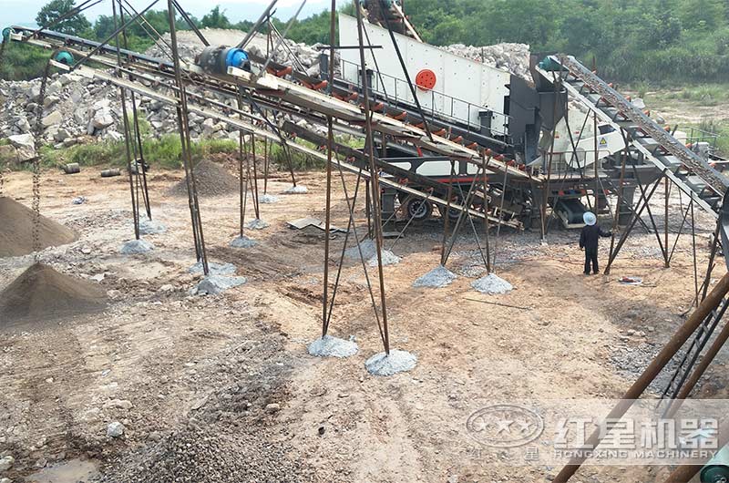 移动机制砂生产案例现场