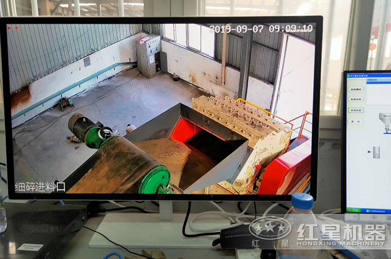 细碎机生产现场实时监控中 细碎机生产现场实时监控中