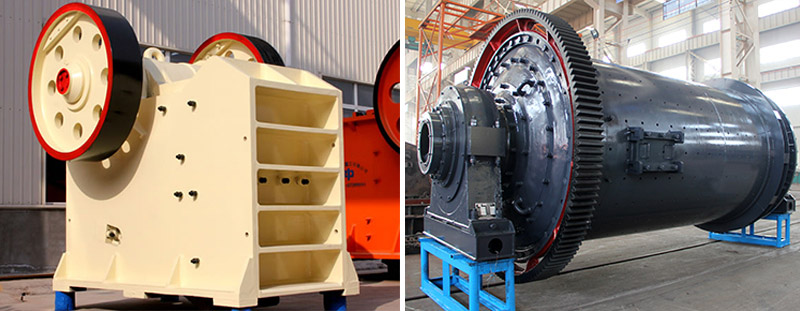 鄂式破碎机和球磨机