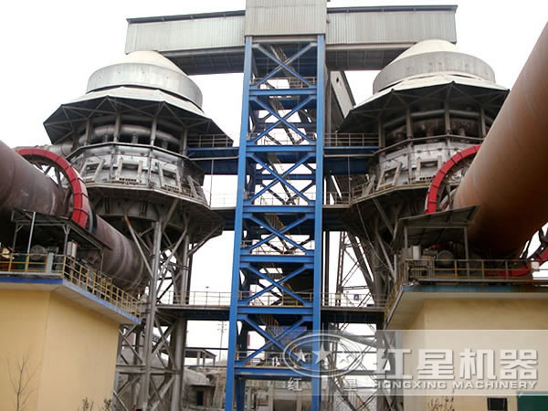 回转窑生产线现场 回转窑生产线现场